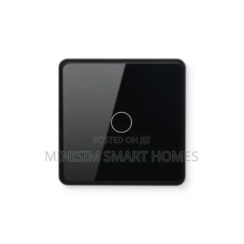 1 Gang Zigbee Concave Switch - Black Frame