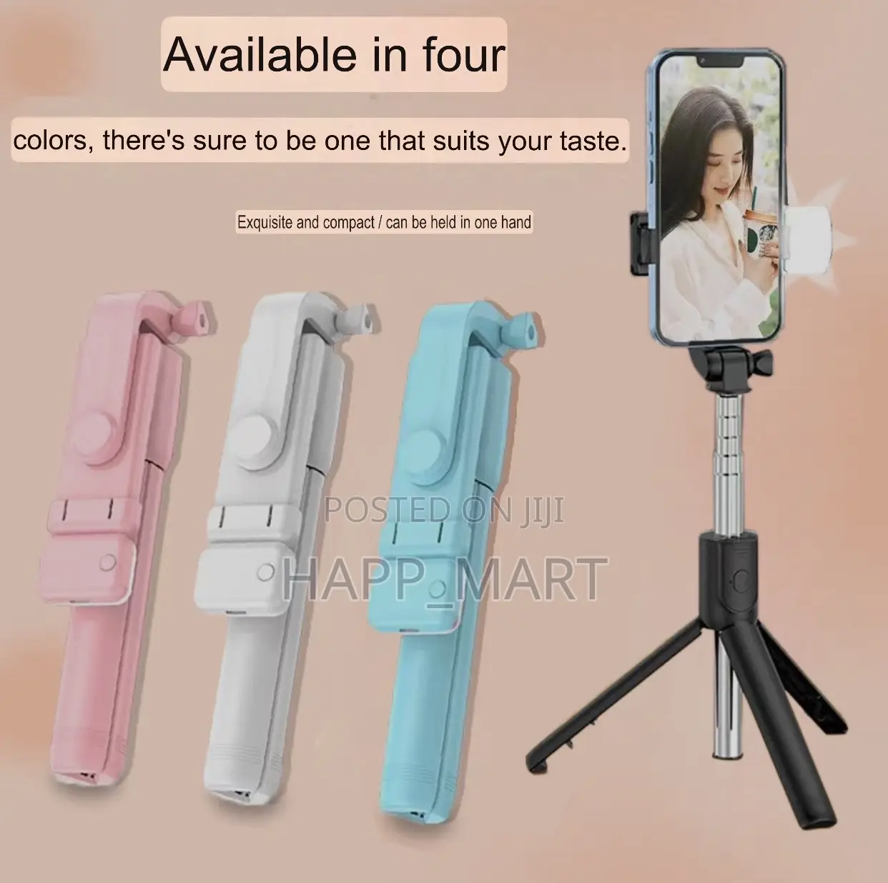 Selfie Stick With Light
