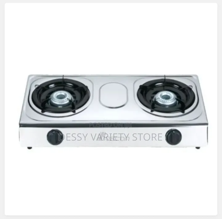 Boscon Auto Ignition Table Top Gas Cooker-2 Burner-Silver Bos-Gs012