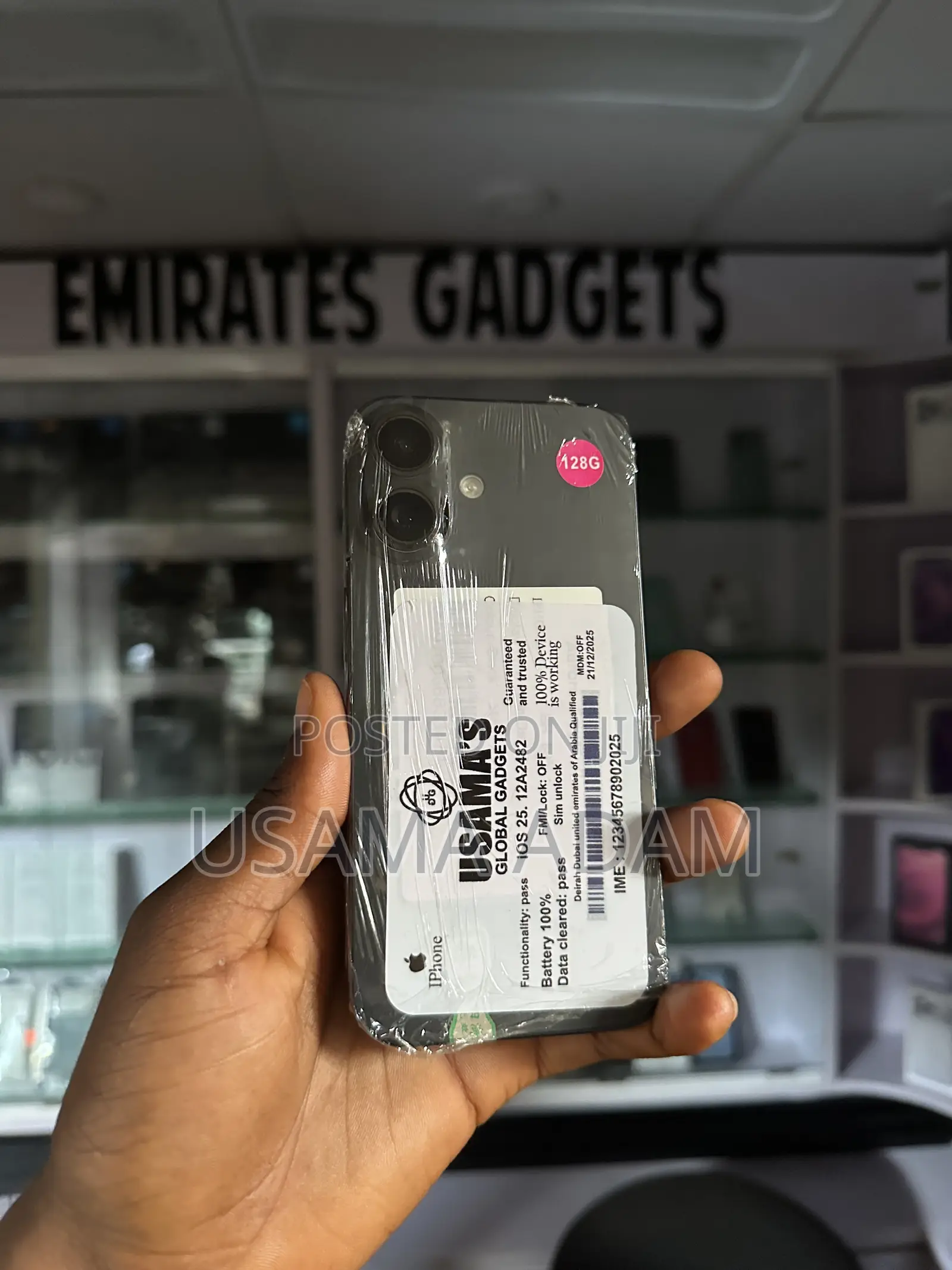 New Apple iPhone 16 128 GB Black