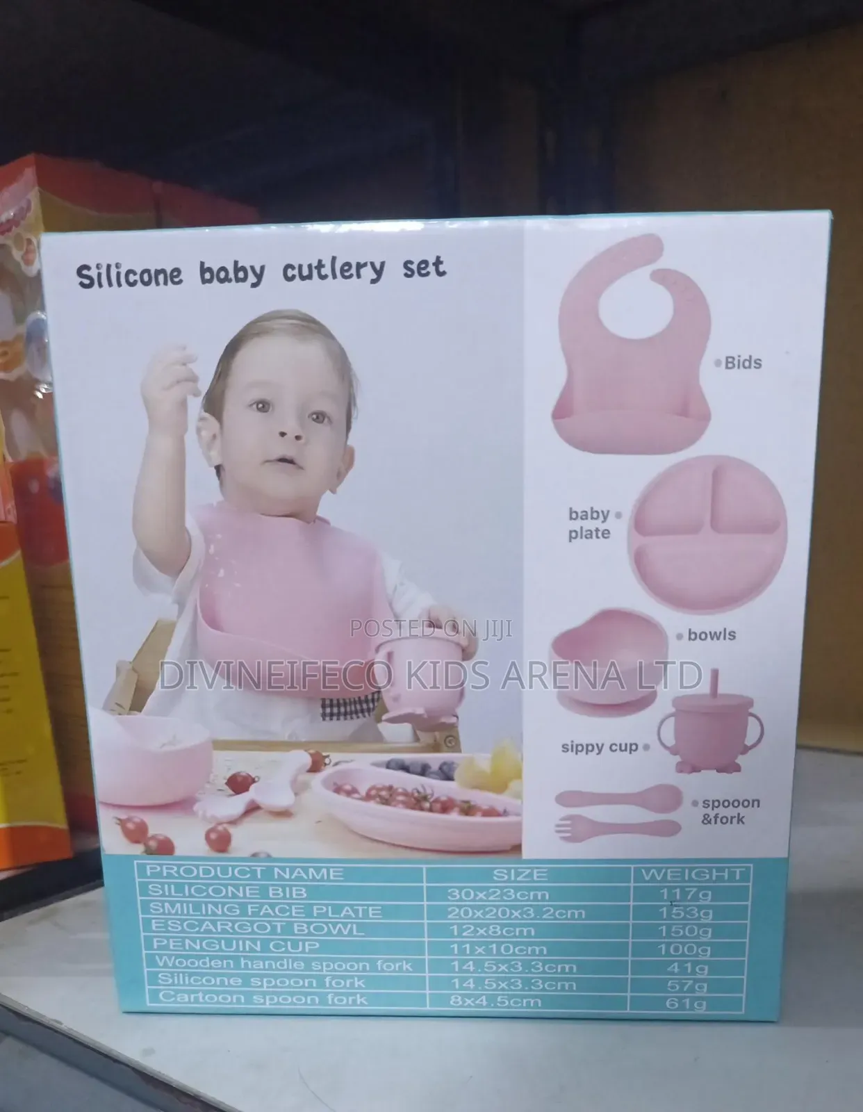 6-Piece Silicone Baby Feeding Set With Suction Bowl