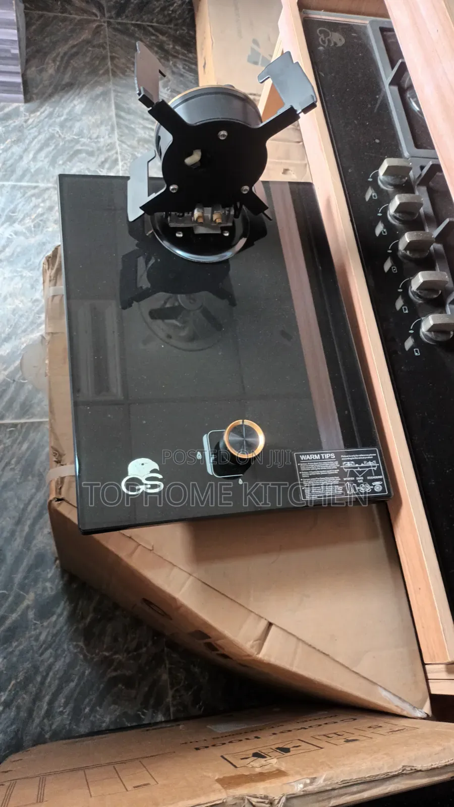 Gs Auto Ignition Built-in 1burner Flip Up Gas Cooker 100%Copper