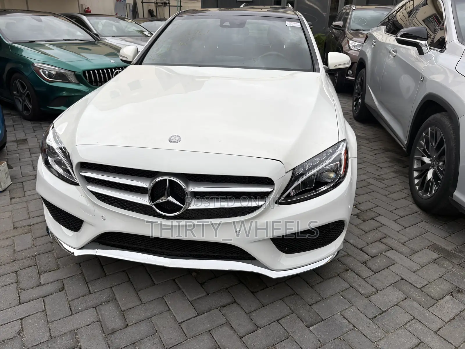 Mercedes-Benz C400 4Matic AWD Sedan (3.0L V6 7A) 2015 White