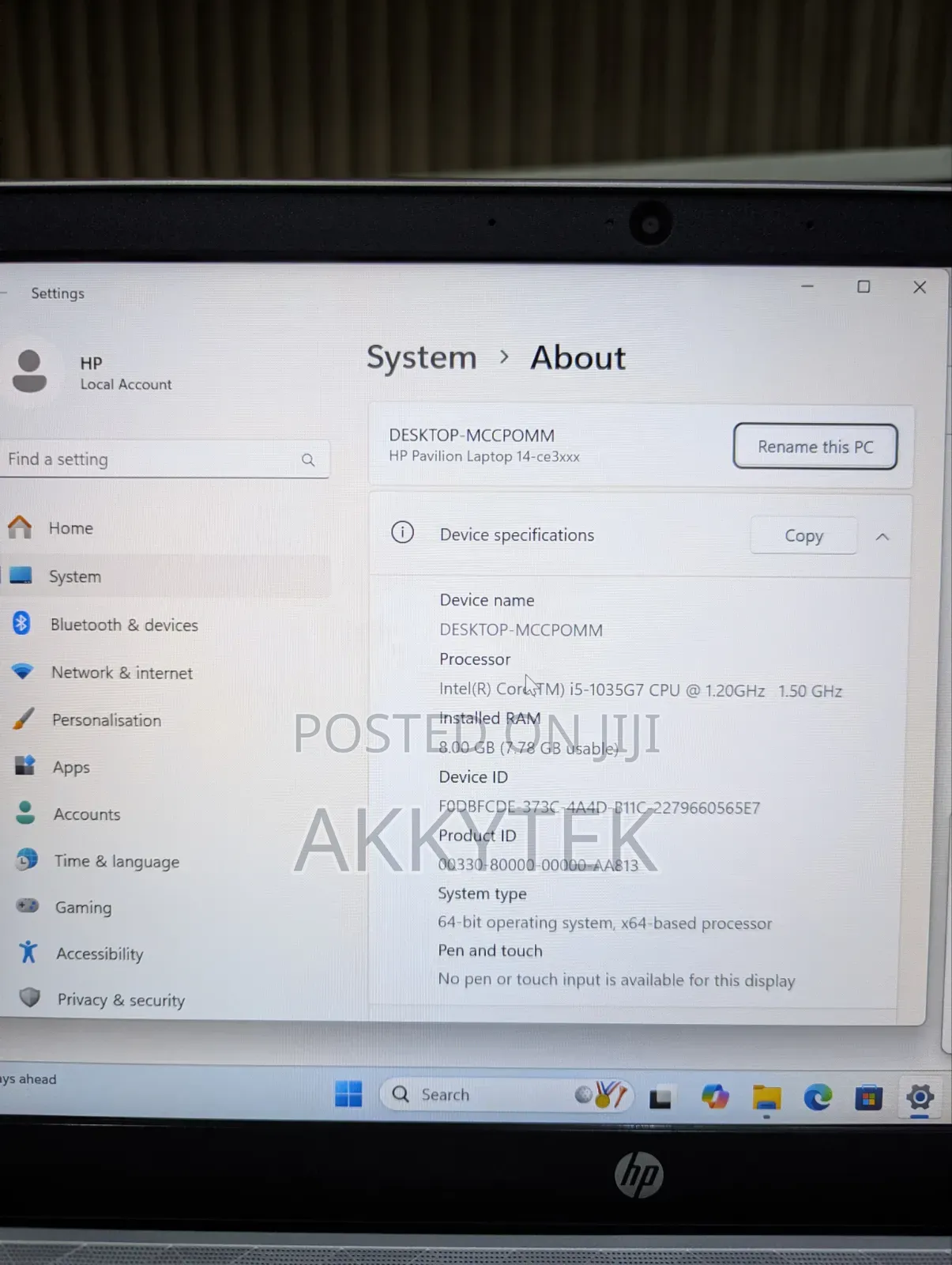Laptop HP Pavilion 14 8GB Intel Core i5 SSD 256GB