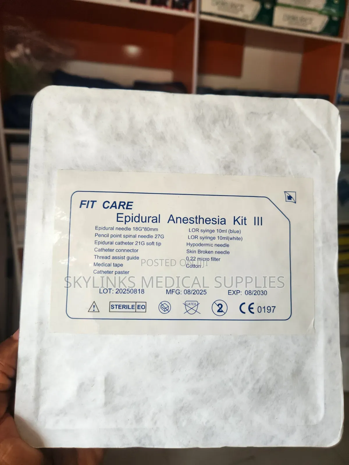 Epidural Anesthesia Kit