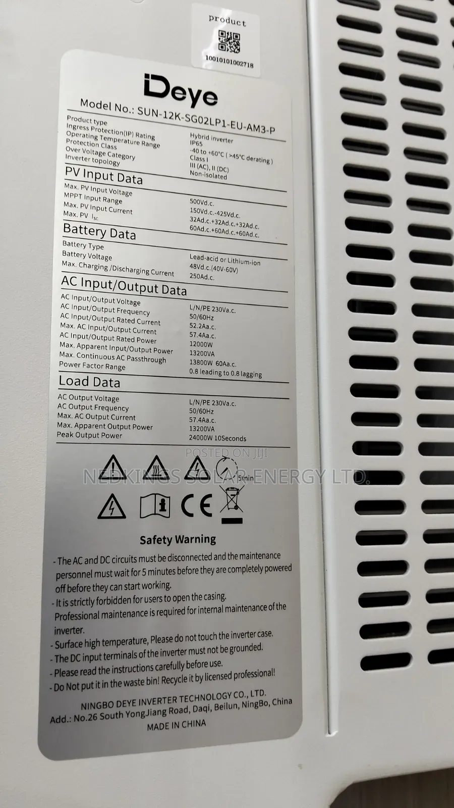 12kva 48v Deye Hybrid Inverter