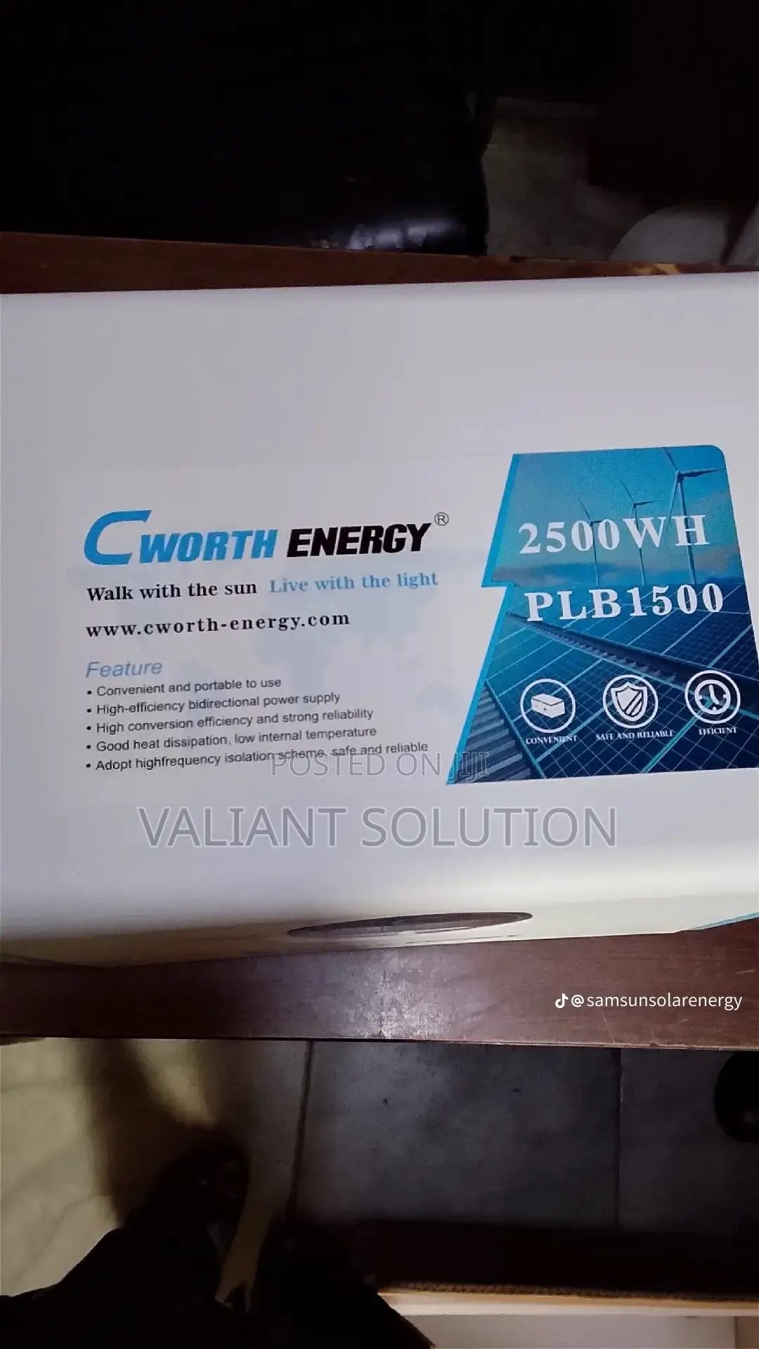 Cworth 2.5kwh Solar Generator