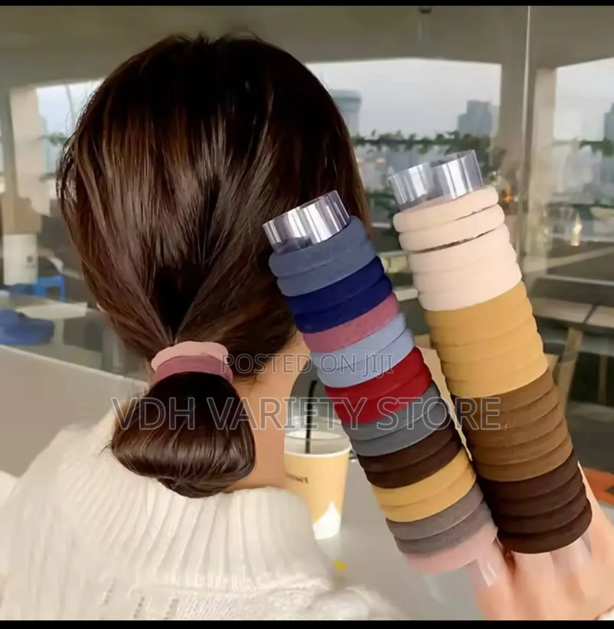 20pc Seamless High Elasticity Women Hair Canned Rubber Band