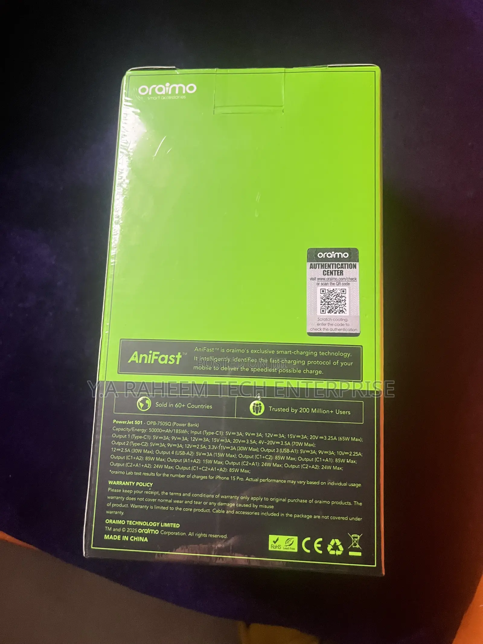 Oraimo 50000mah Power Bank for Sale 