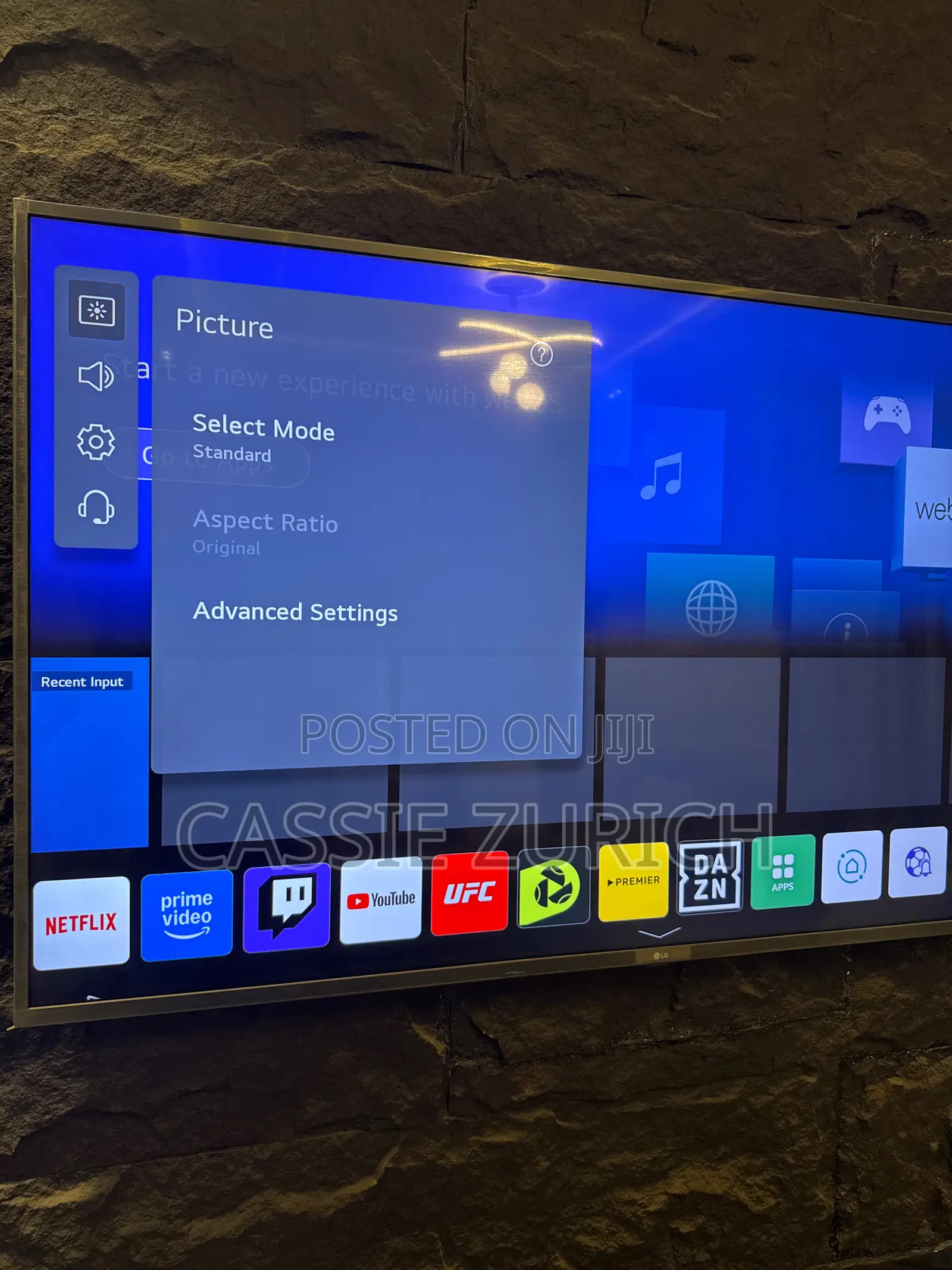 Lg 65inches Smart Flat Screen Barely Used