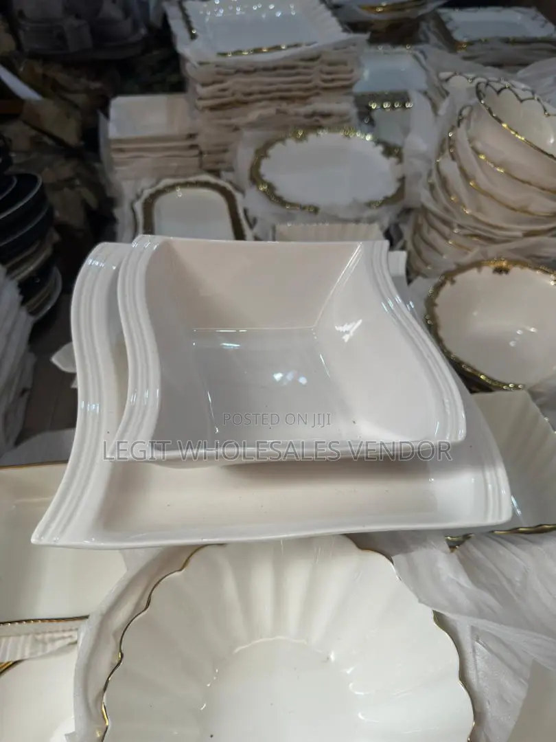 12 Pieces Ceramic Flat Plate