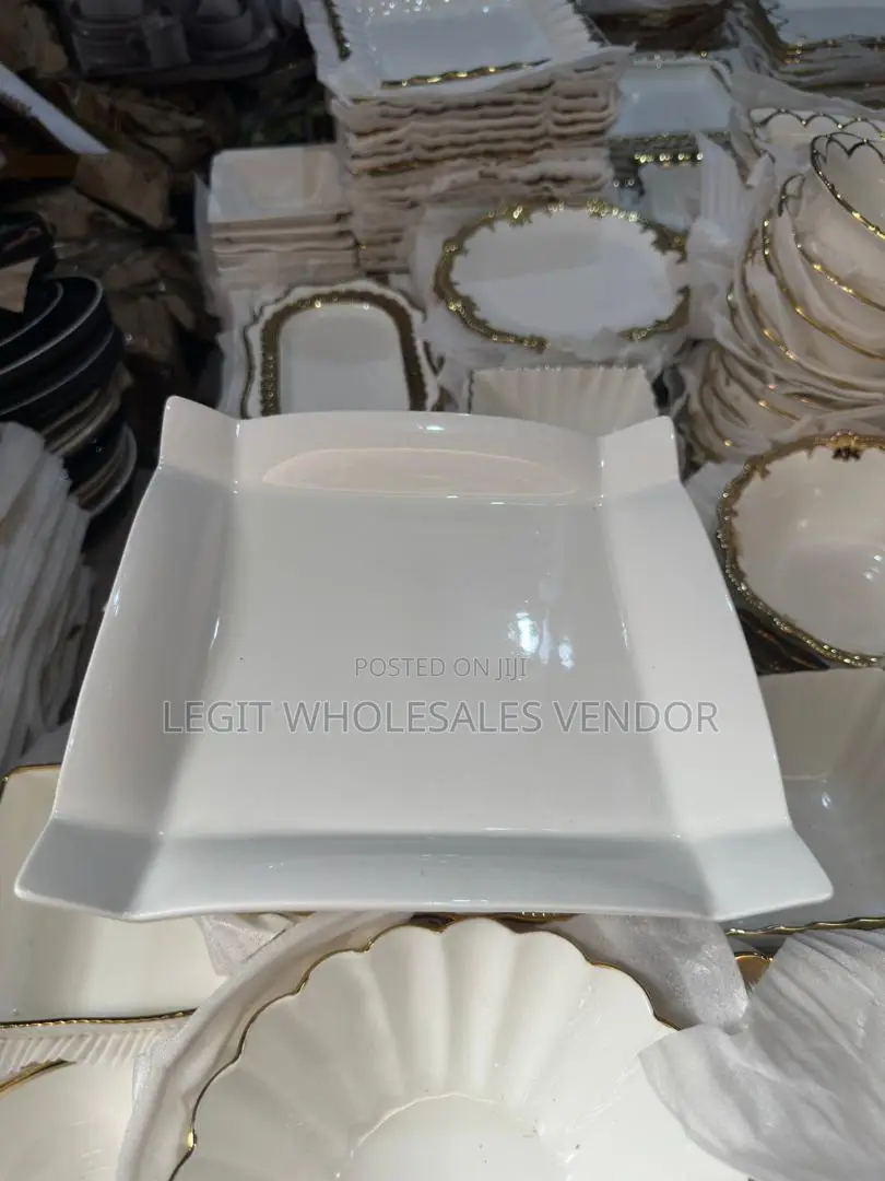 12 Pieces Ceramic Flat Plate