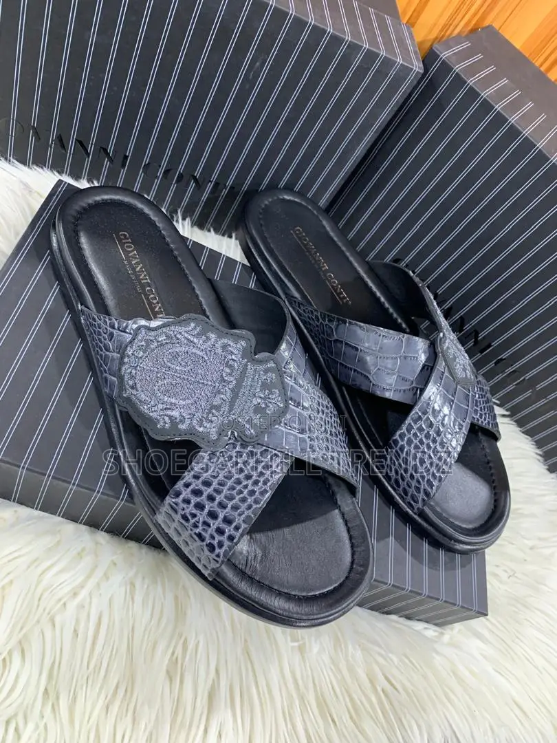 Premium Giovanni Conti Palm Slippers | Luxury Comfort Modern Style