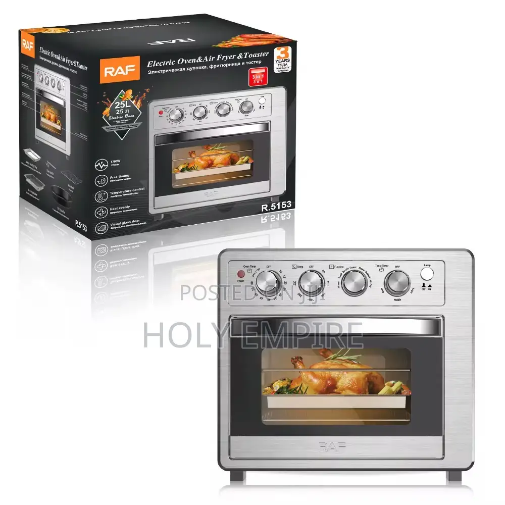 25l, 3 in 1 Electric Oven ,Air Fryer ,Toaster