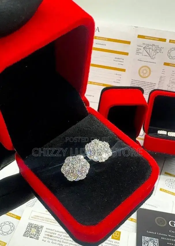 VVS Moissanite Diamond Earrings
