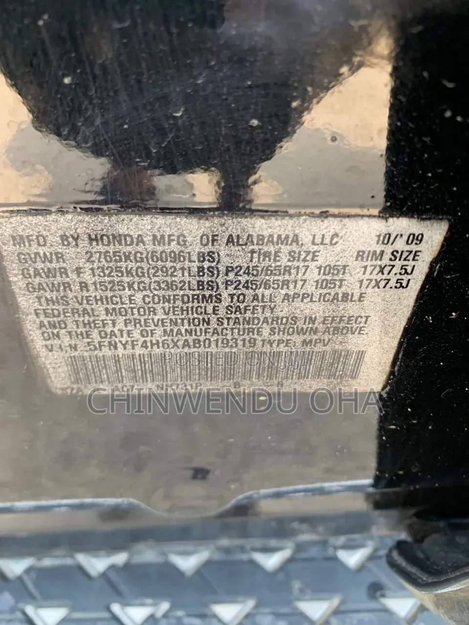 Honda Pilot 2010 Black