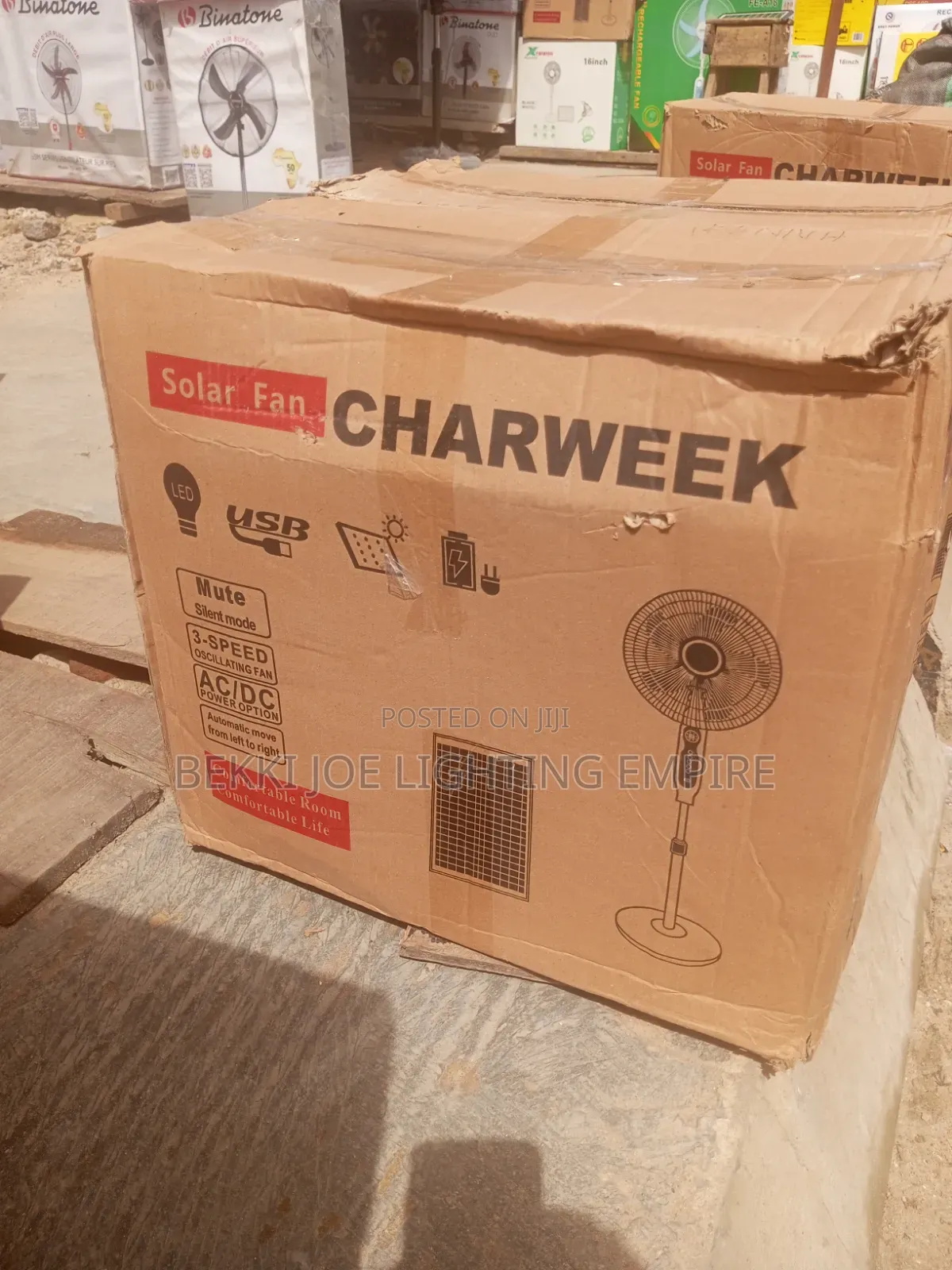 Charweek Solar Standing Fan Good Quality