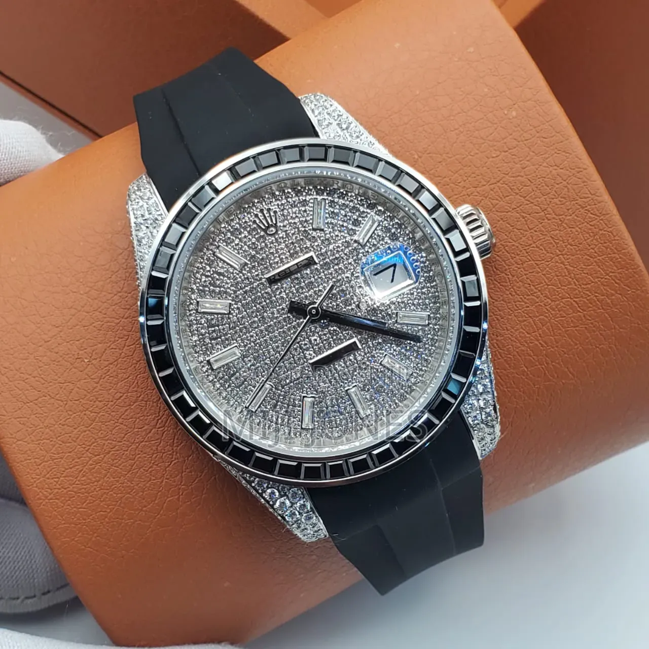 Rolex Date Just Inspired Sport Watch With Bling Dial