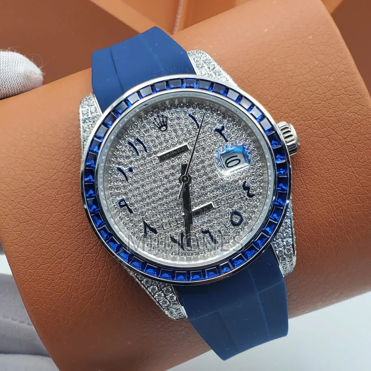 Rolex Date Just Inspired Sport Watch With Bling Dial