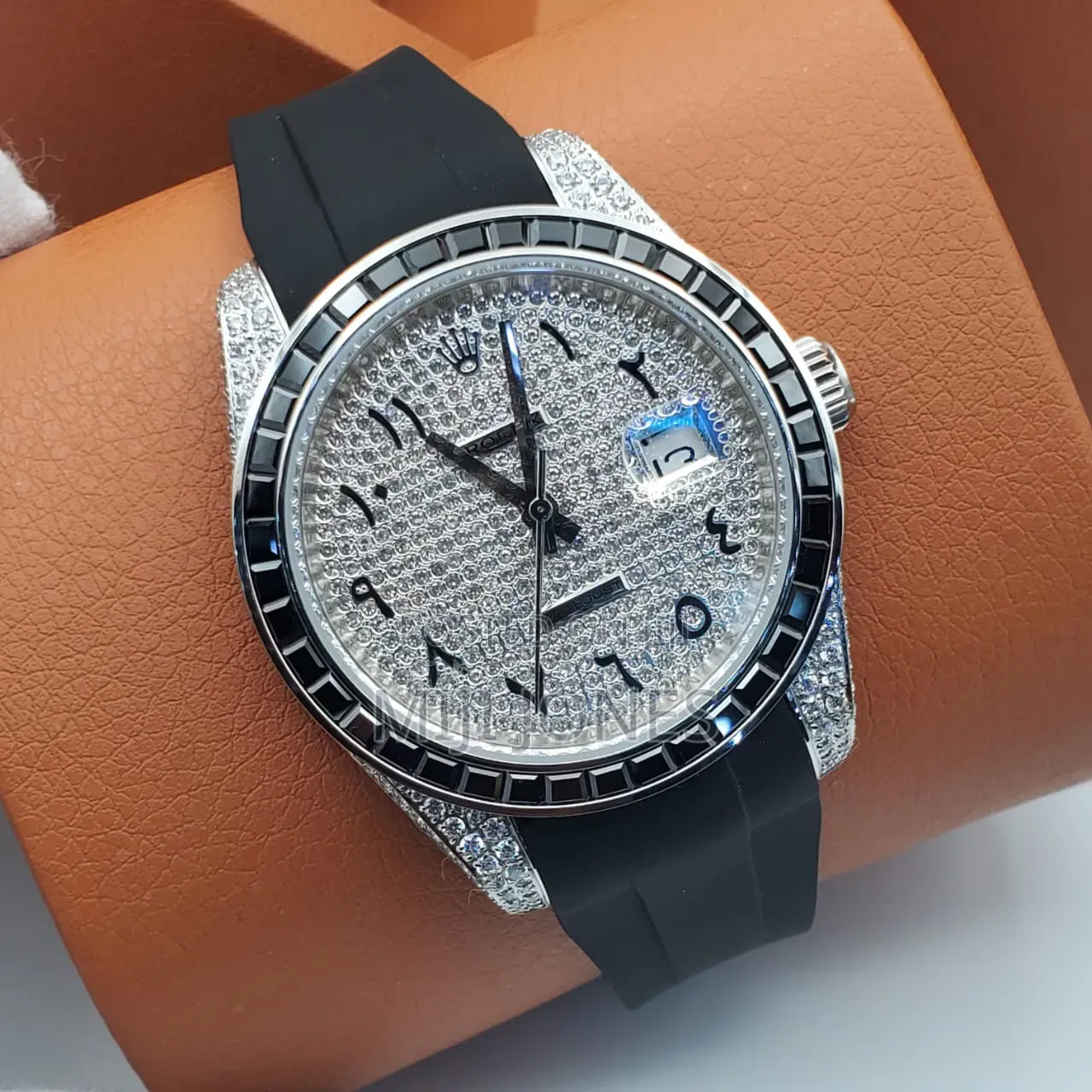 Rolex Date Just Inspired Sport Watch With Bling Dial