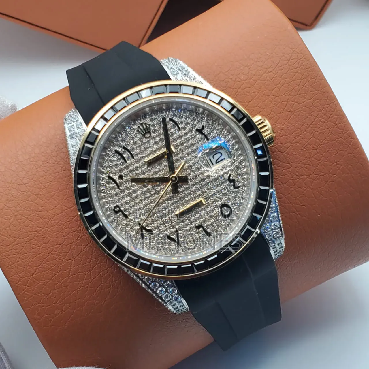 Rolex Date Just Inspired Sport Watch With Bling Dial
