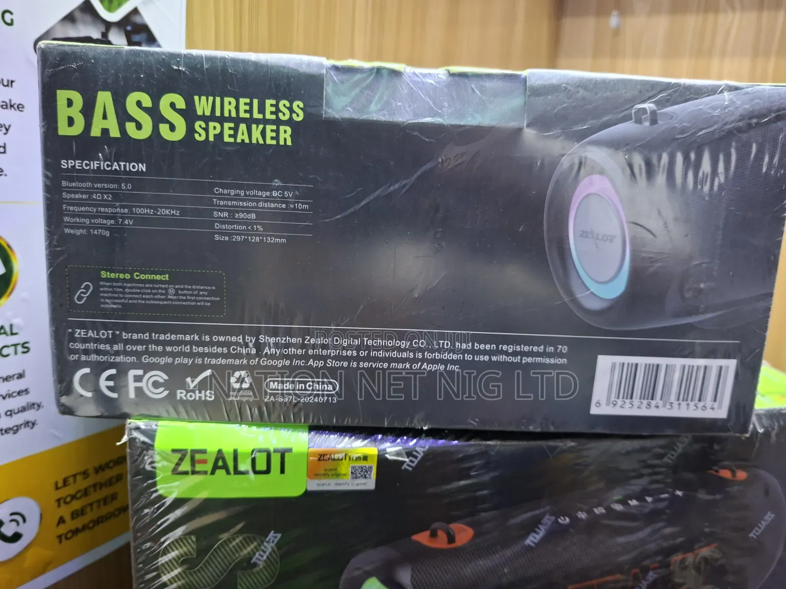 Bass Wireless Speaker Zealot-S37l