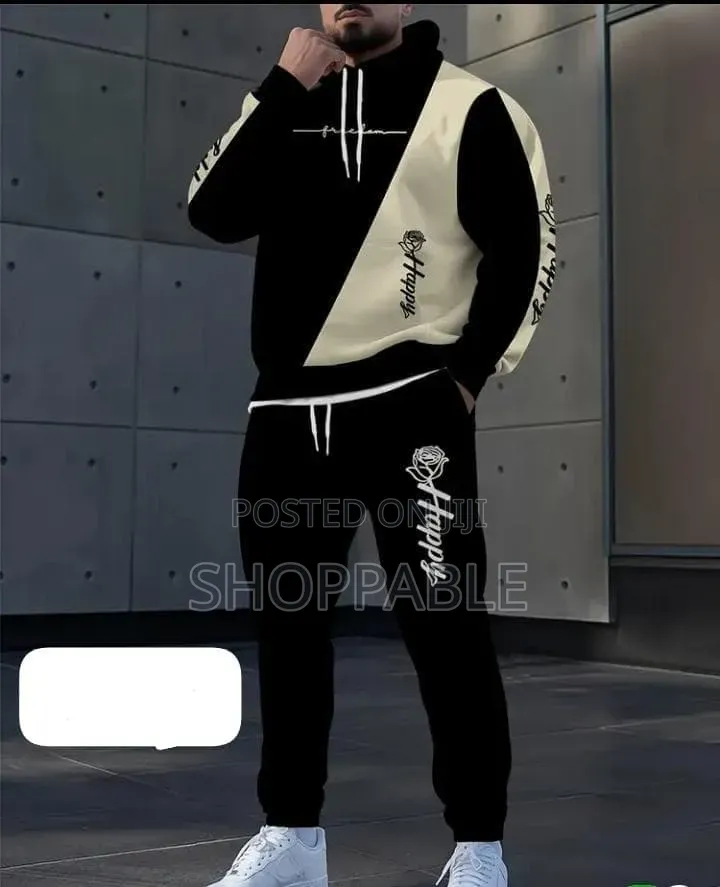 Happy Men's Up and Down Hoodies