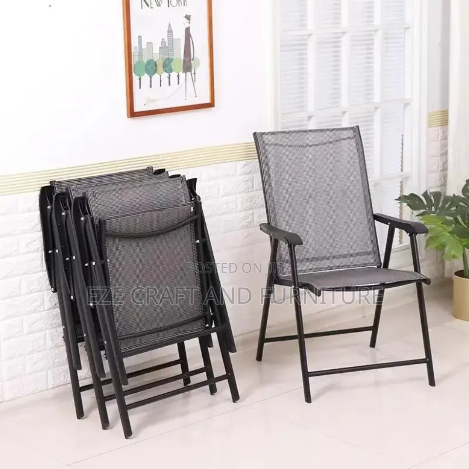 Outdoor Patio Courtyard Folding Chair Set