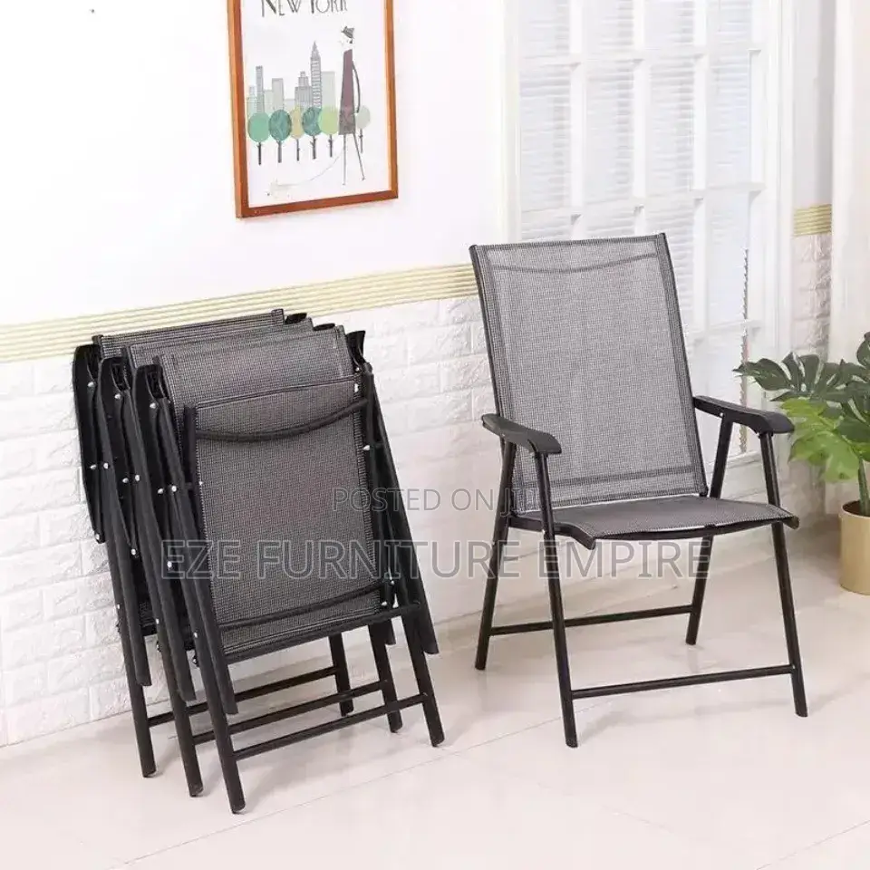 Outdoor Patio Courtyard Folding Chair Set