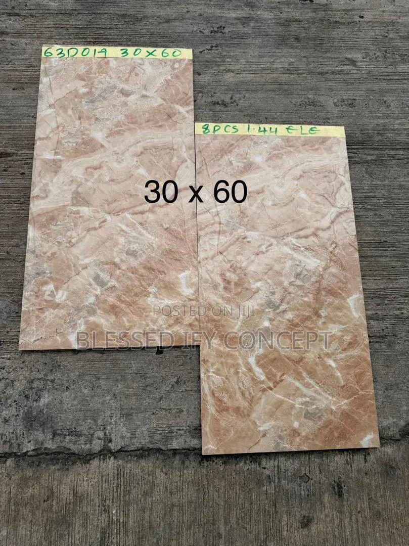30x60 Quality Outside Wall Tiles, Tv Console, Pillars, Fence. Etc