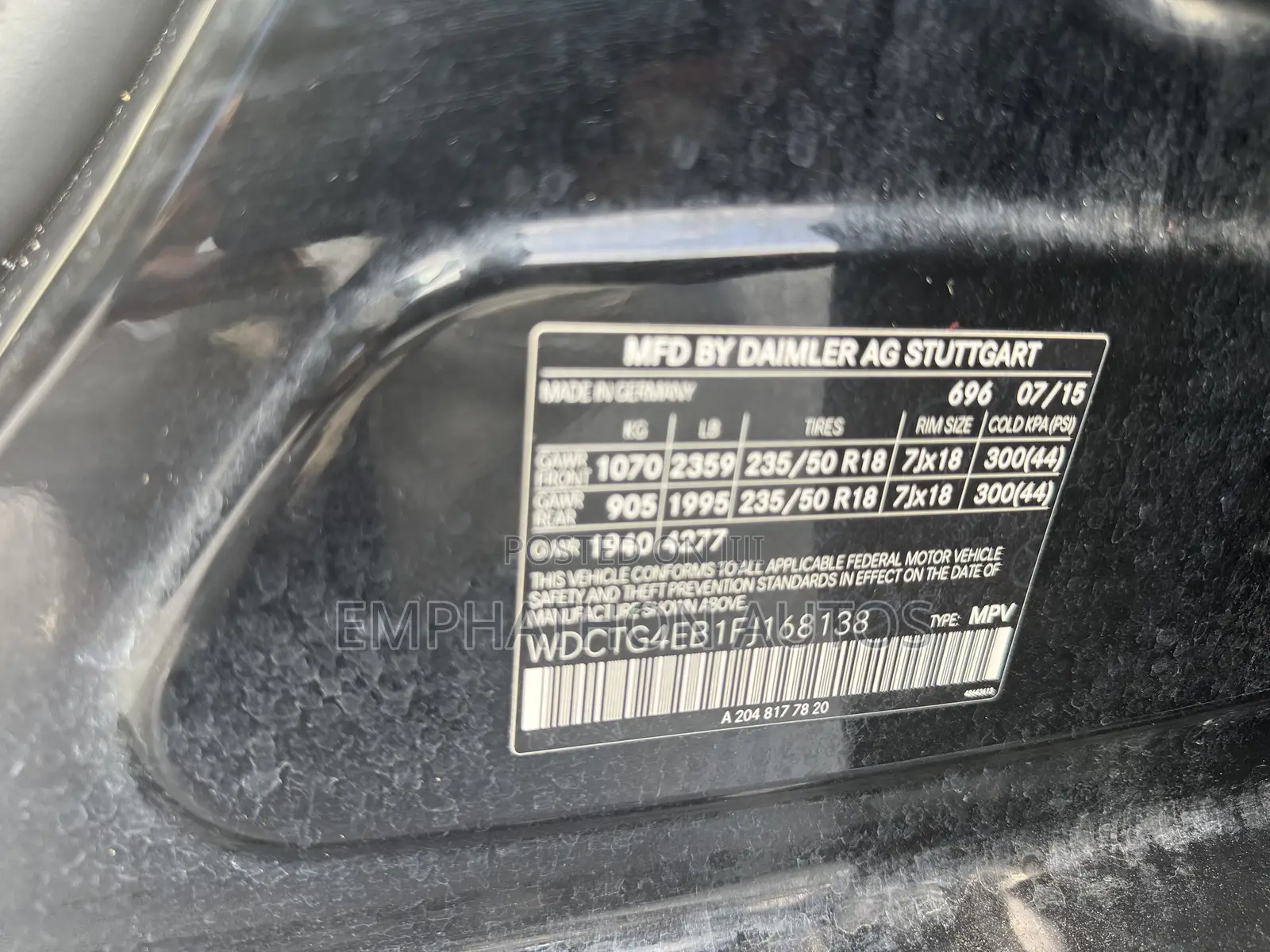 Mercedes-Benz GLA 250 2016 Black