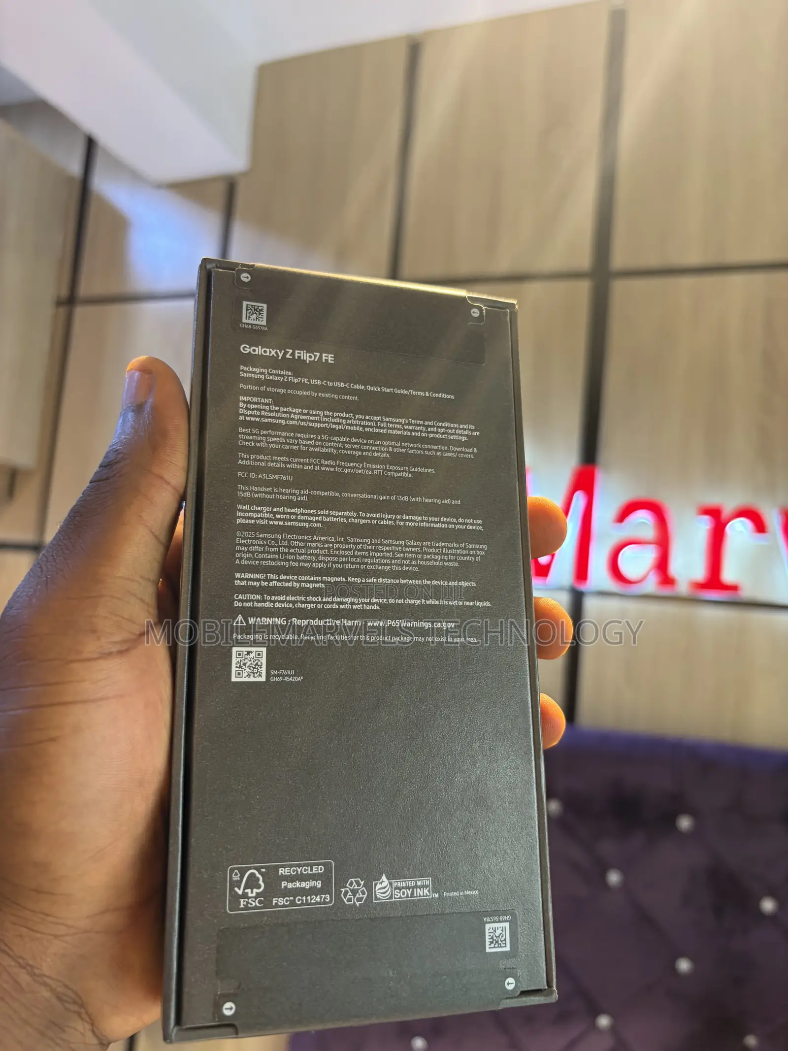 New Samsung Galaxy Z Flip7 FE 5G 256 GB White