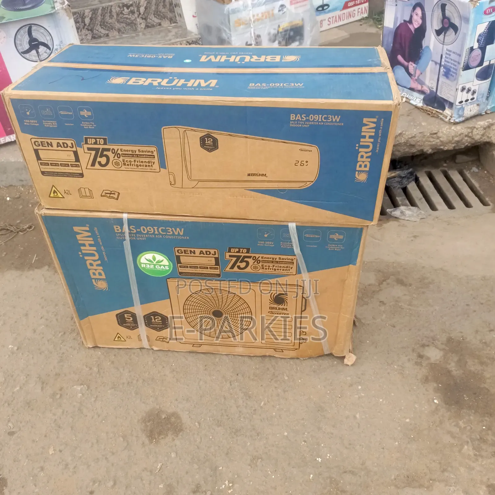 Bruhm Inverter Air-Condition 1hp Bas-091c3w