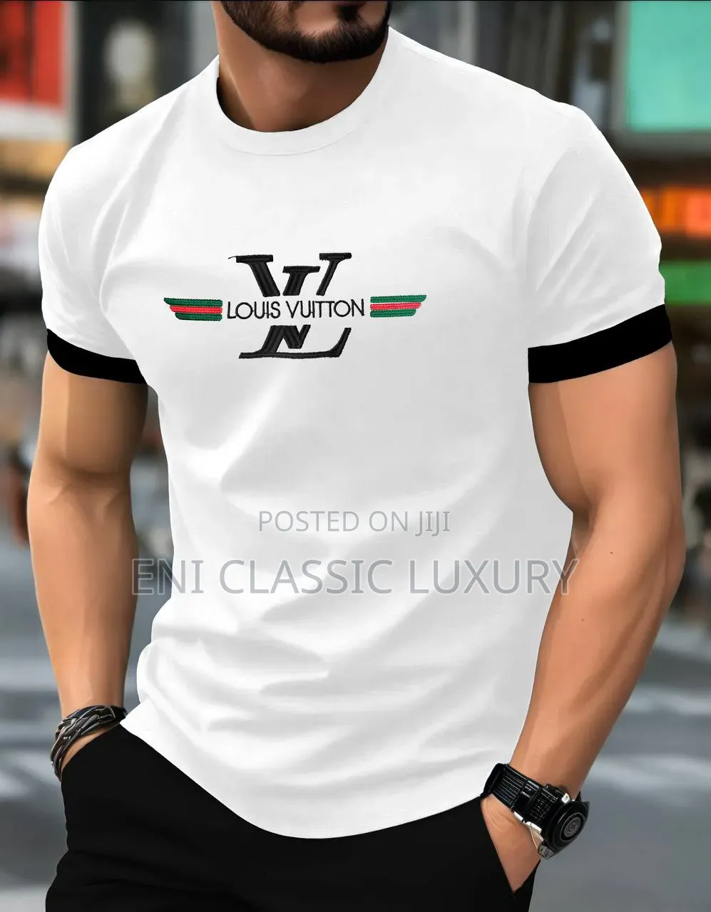 Top Notch Luxury Men's Round Neck Gucci Best Quality Well Banded