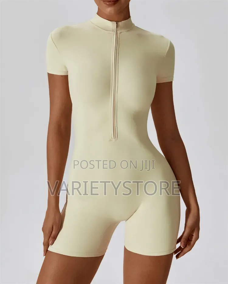 Womens Yoga Jumpsuits Short Sleeve