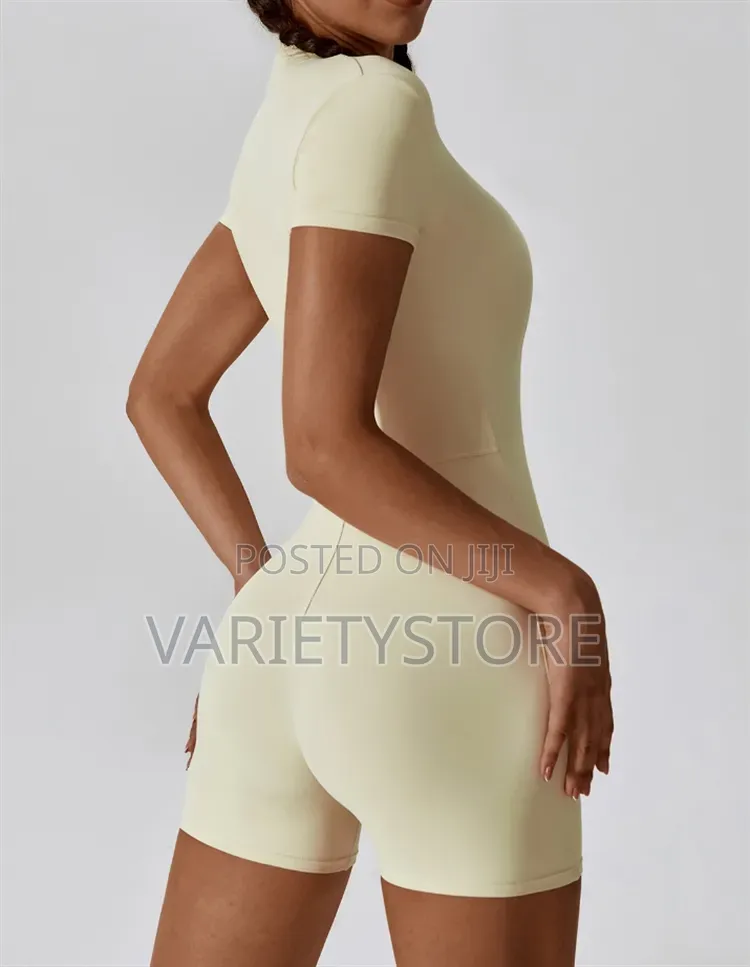 Womens Yoga Jumpsuits Short Sleeve