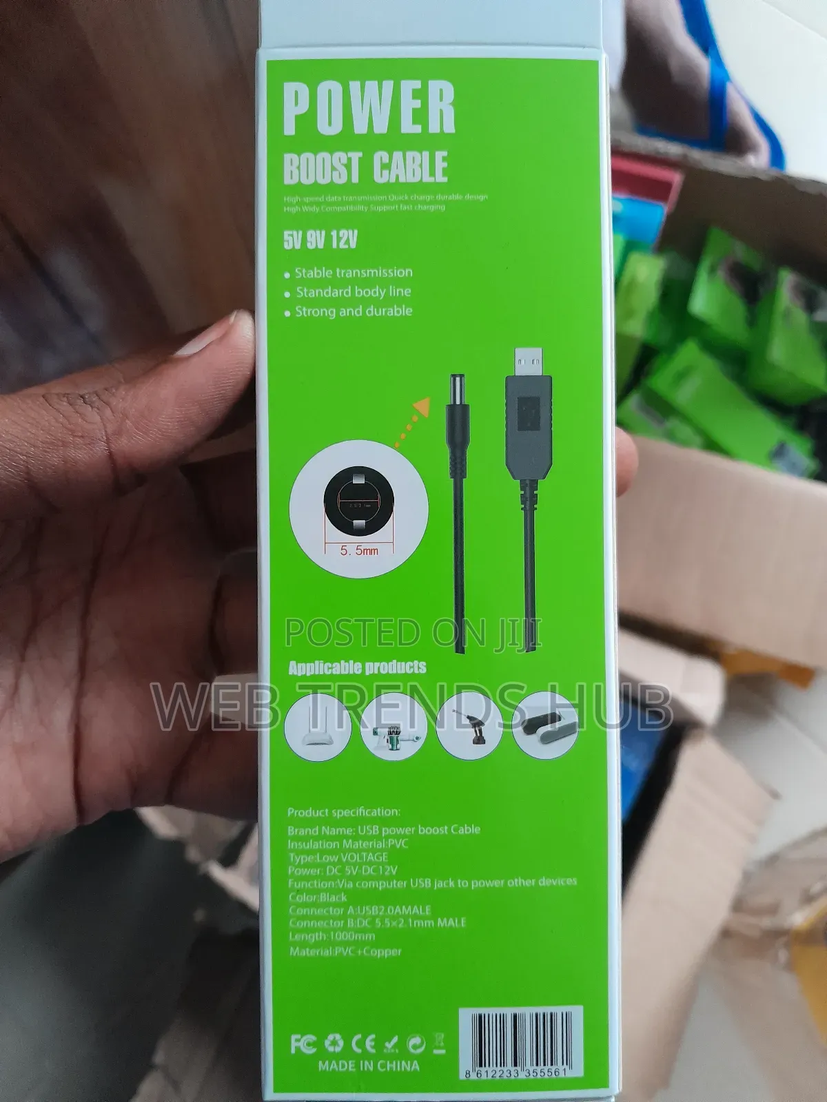 Usb-a to Router Power Cable – 5v / 9v / 12v Dc Output Router Cable
