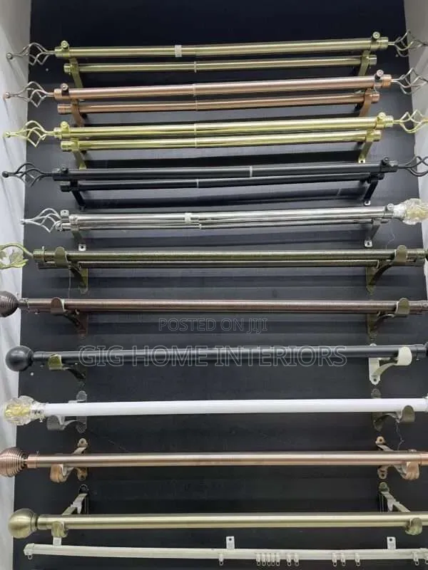 Braze Crome Silver Poles Accessories