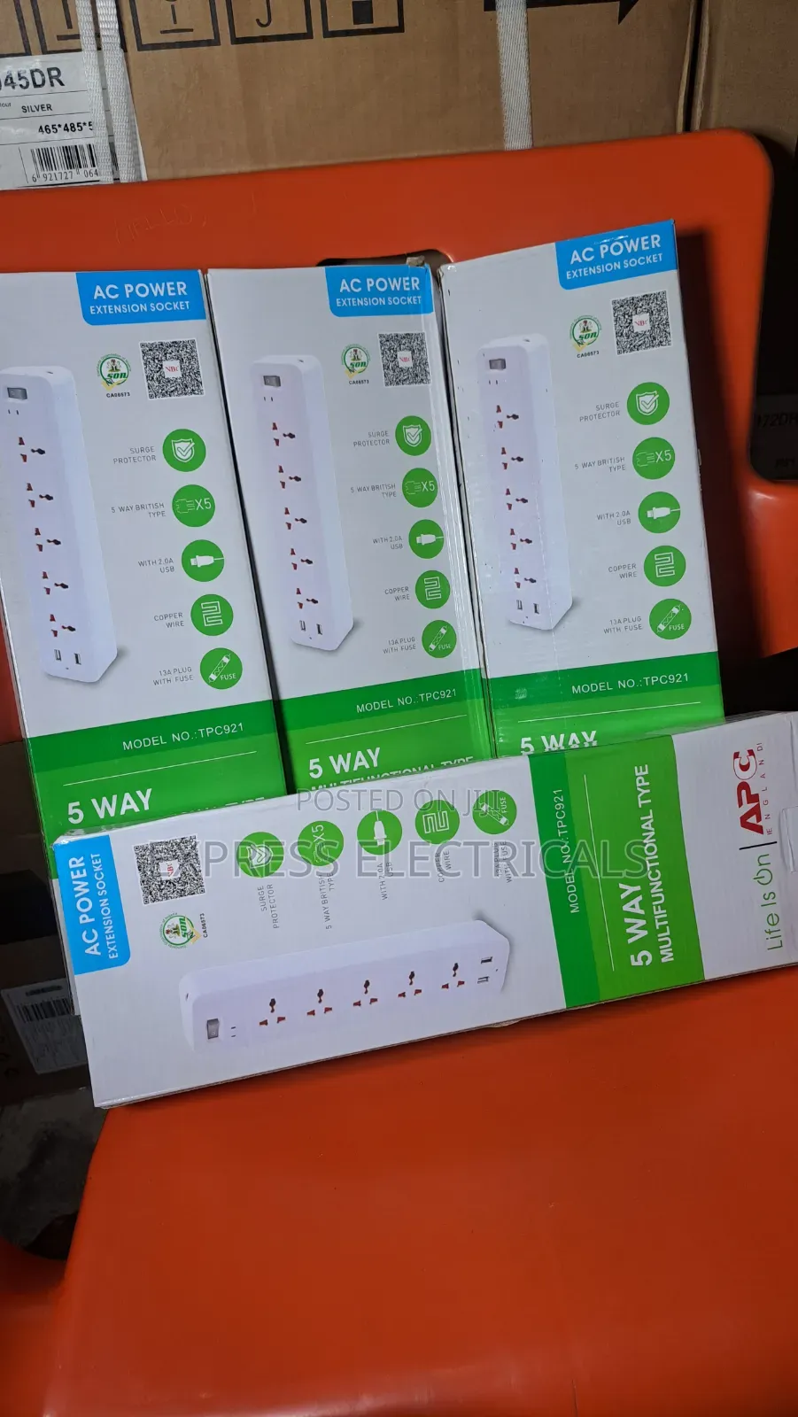 5-way Extension Socket + Usb + Surge Protection Tpc921