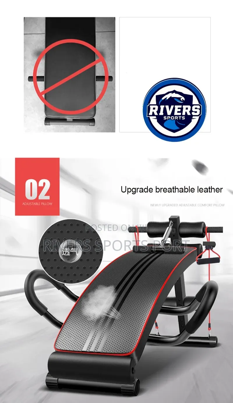 150kg Deluxe Adjustable Sit Up Abdominal Bench Press Weight Situp