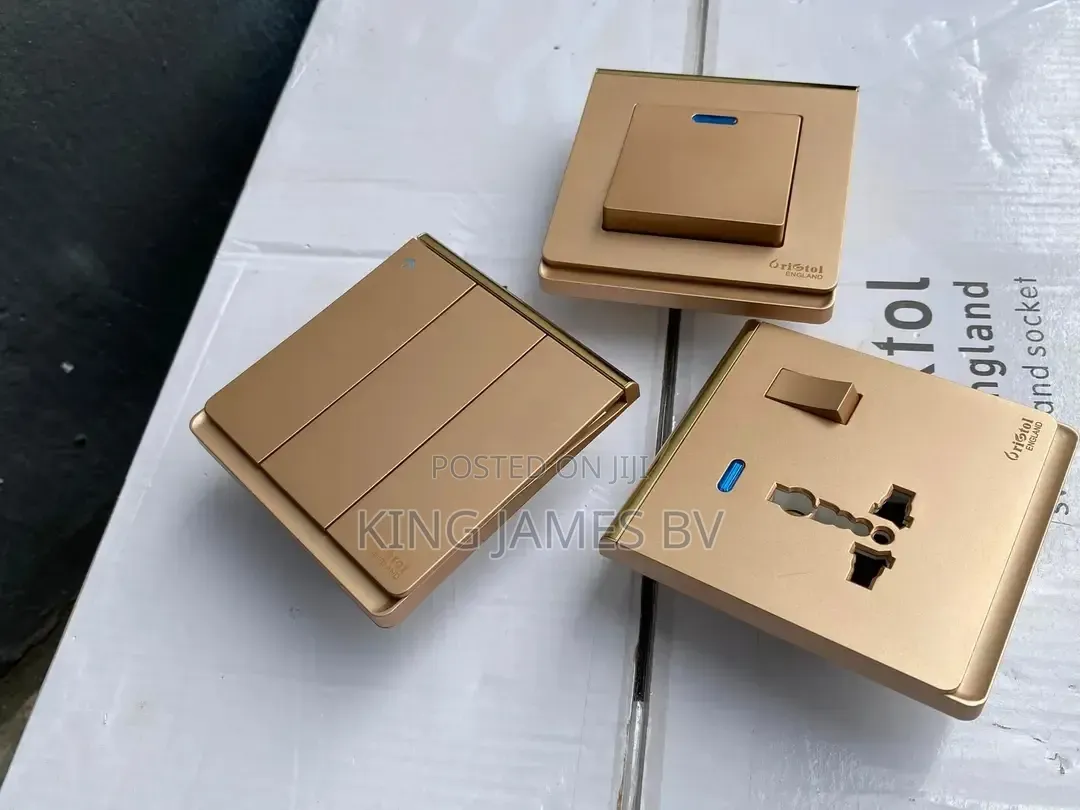 Luxury Golden Switches Sockets – Modern Home Upgrade