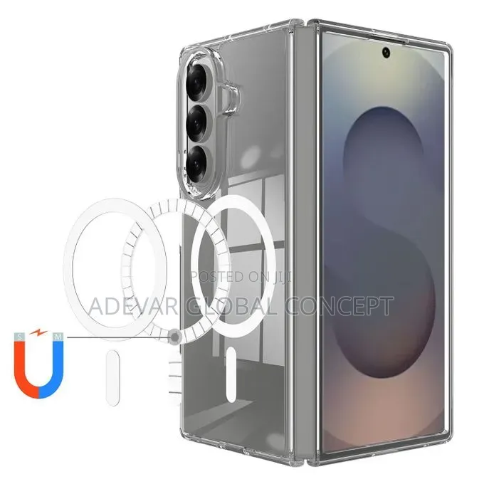Samsung Galaxy Z Fold7 Scratchproof Pc Transparent Magsafe Phone Case