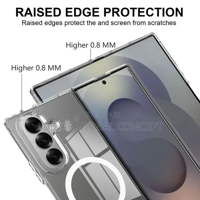 Samsung Galaxy Z Fold7 Scratchproof Pc Transparent Magsafe Phone Case