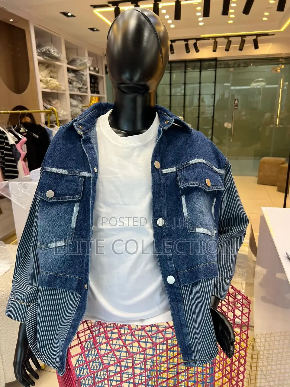 Luxury Quality Denim Jacket. Size: 130 140