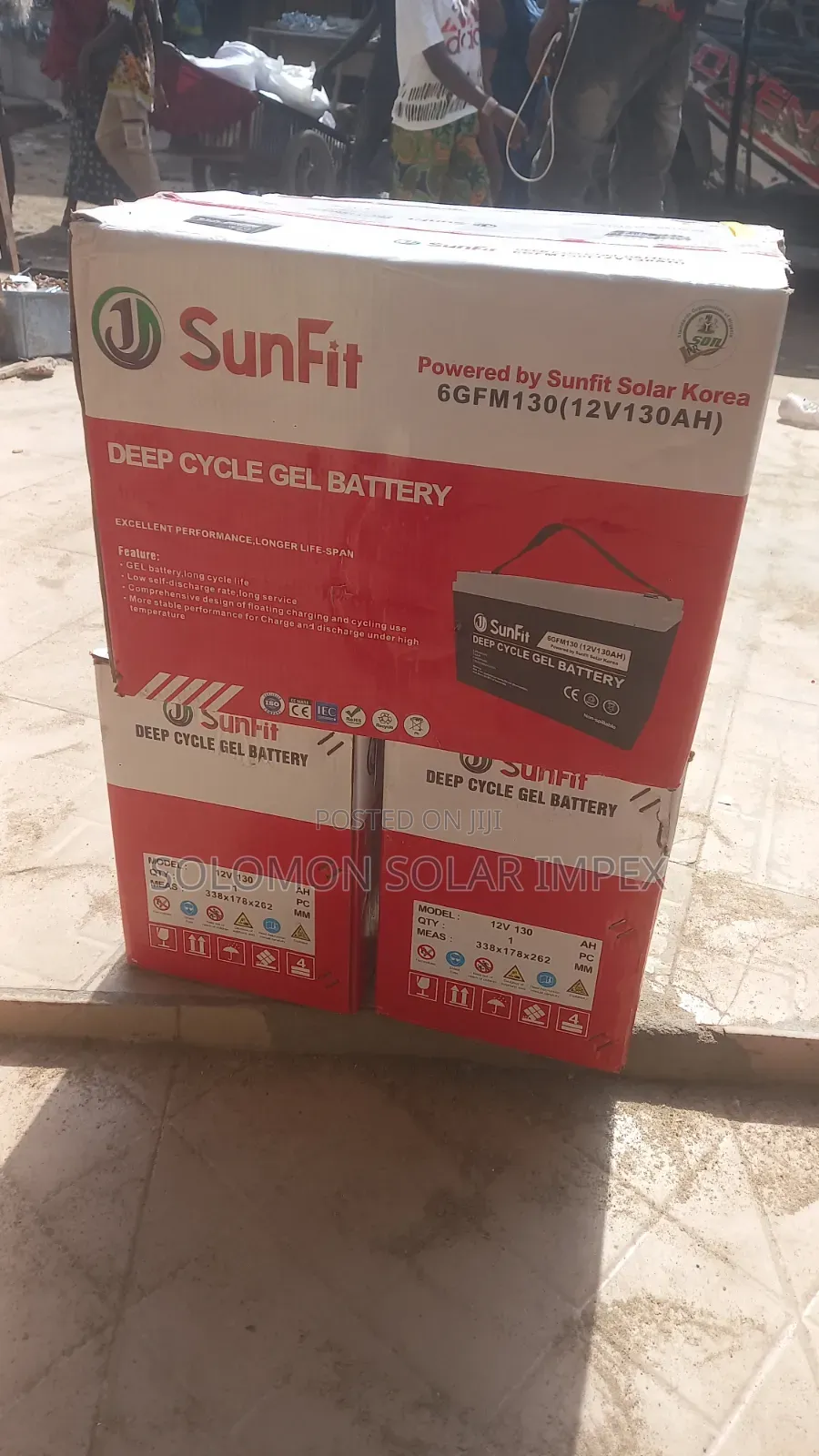 Sunfit 130ah 12v Dry Cell Battery – Strong Reliable Backup Power