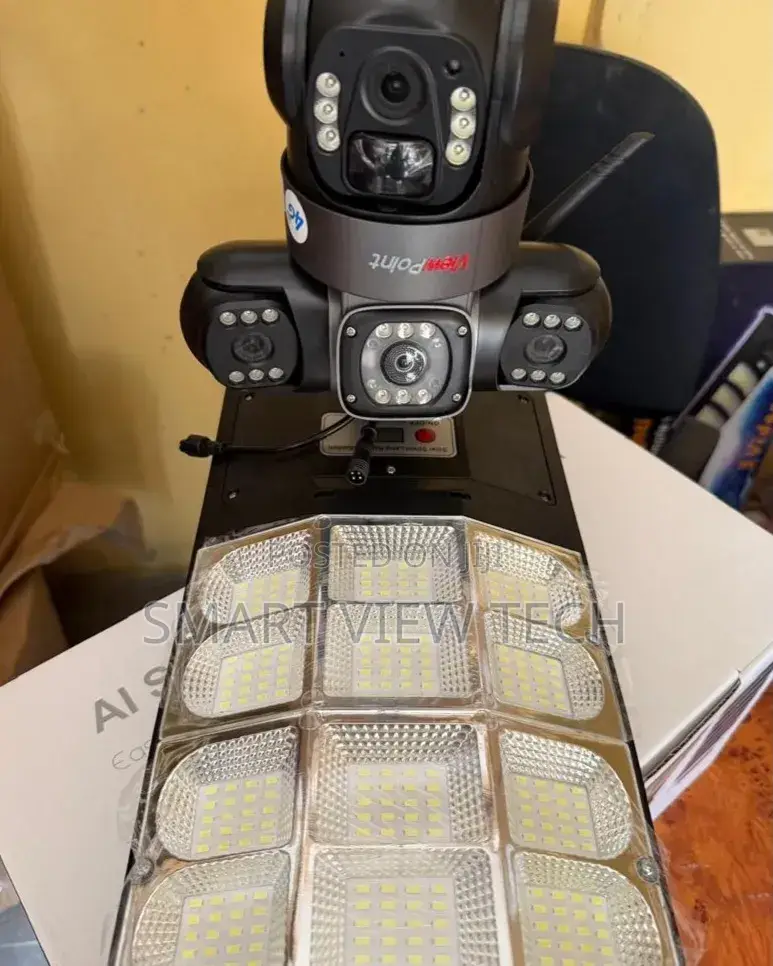 3camera Solar CCTV Camera With Light