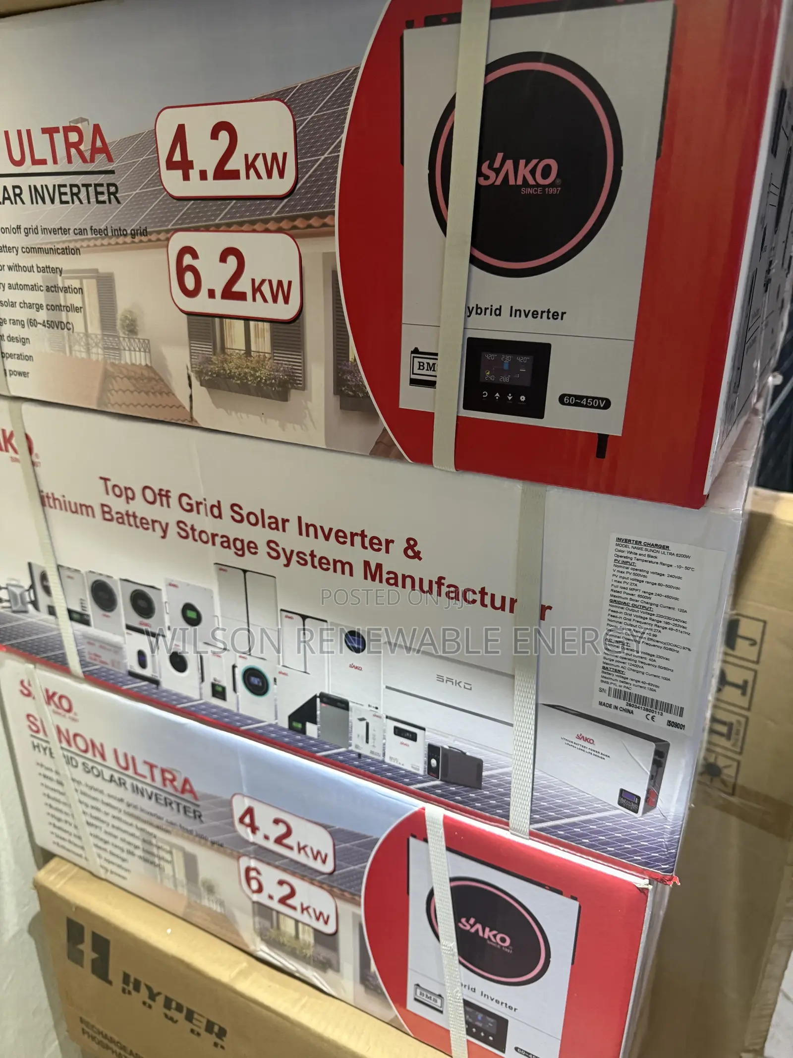 6.2kva Sako Hybrid Inverter (Sunon Ultra)