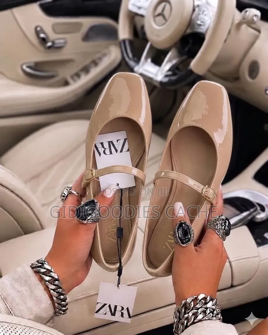 Zara Patent Leather Mary Jane Flats