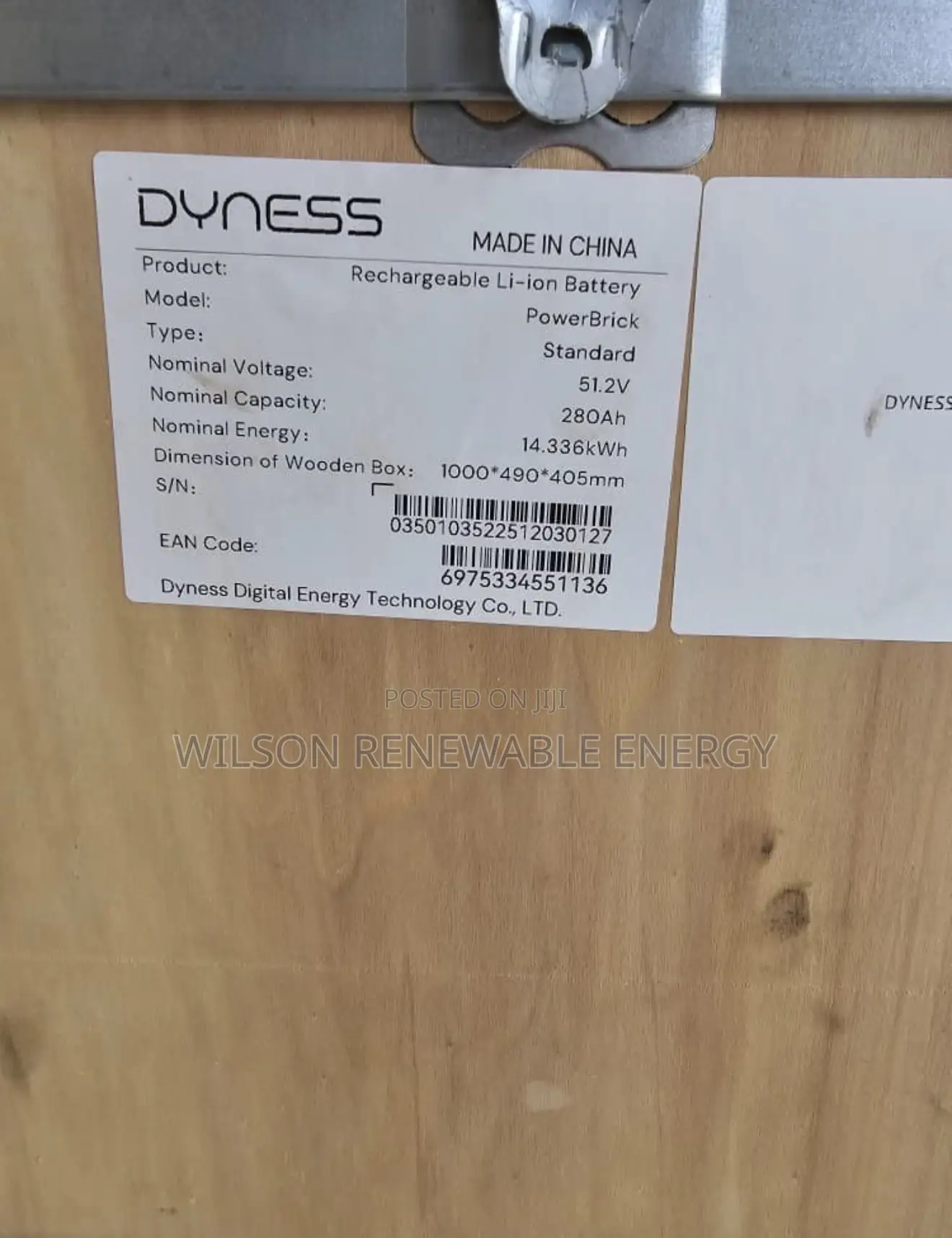 14.3kwh Dyness Lithium Battery