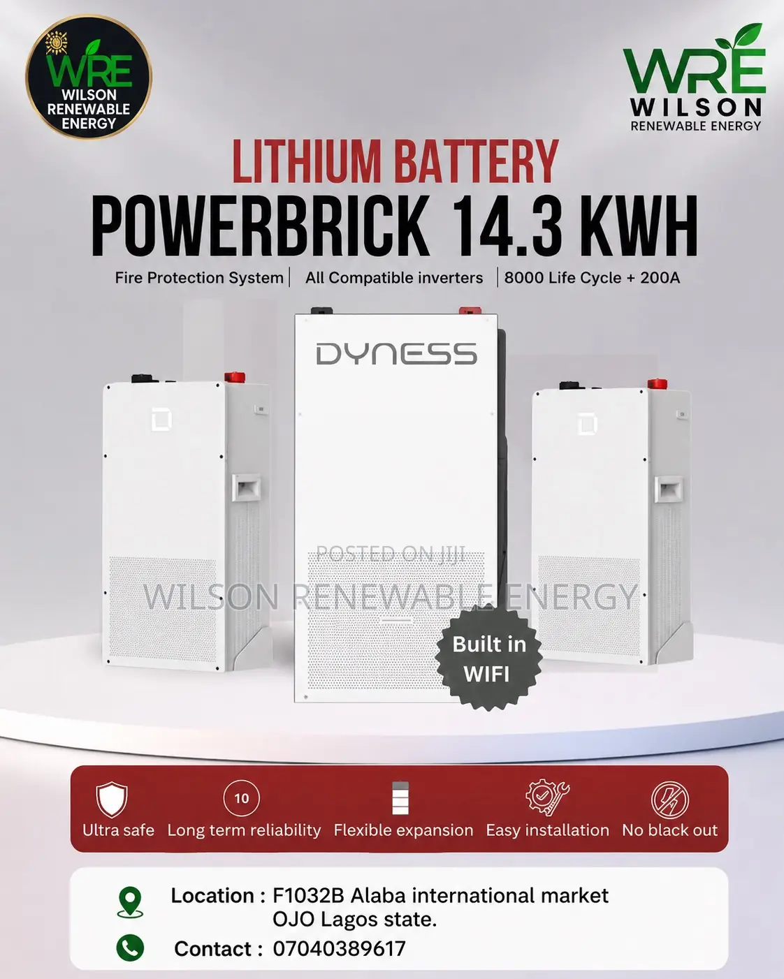 14.3kwh Dyness Lithium Battery